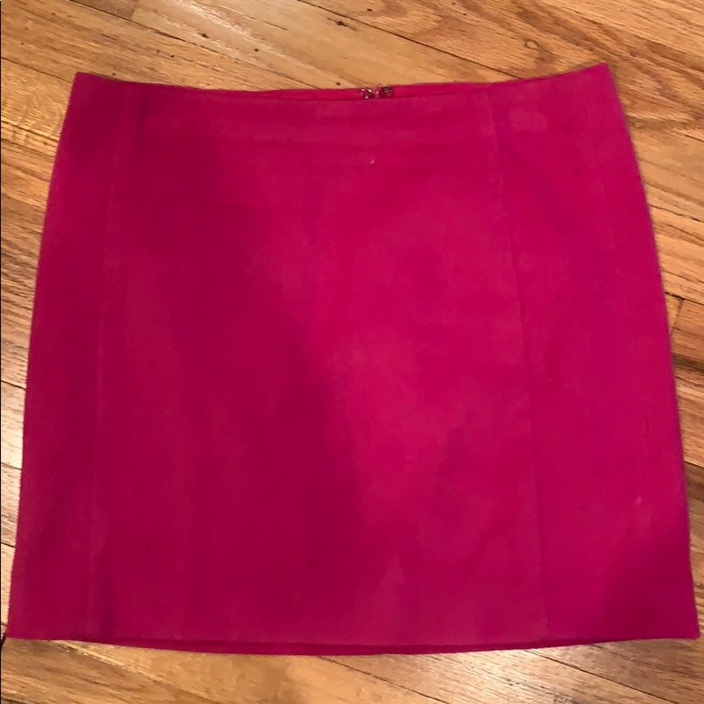 Hot Pink Wool Skirt